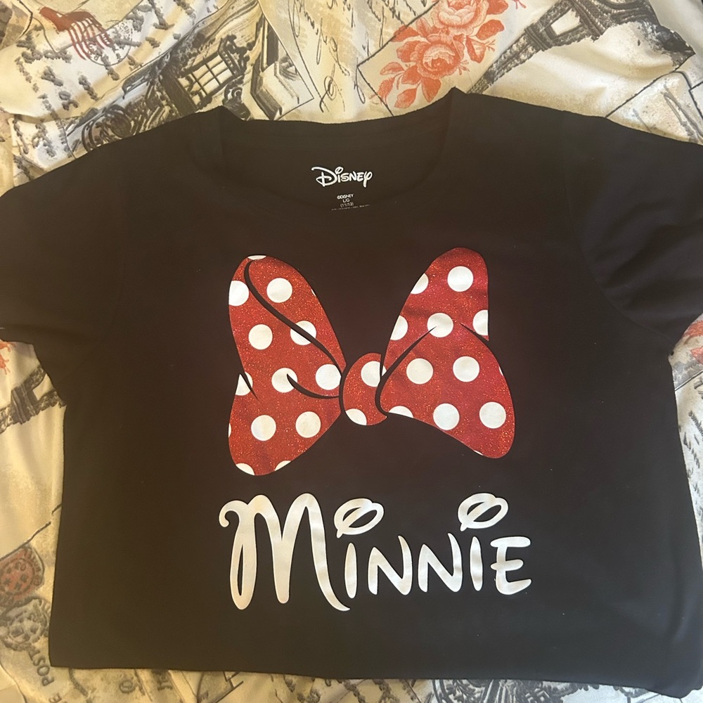 Disney Black and Red Minnie Mouse Top
